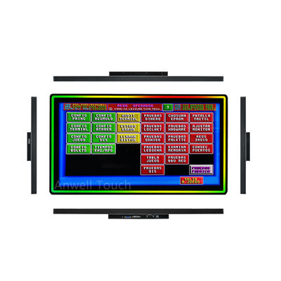 300cd/m2 32인치 게임 PC 캡 터치 스크린 LED 라이트 링 수직 게임 모니터