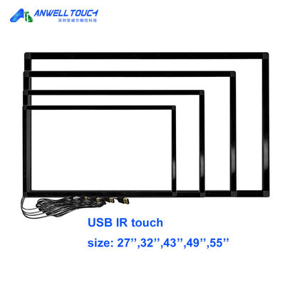시리즈 또는 USB 오픈 프레임 적외선 터치 스크린 오버레이 43 "터치 스크린 모니터