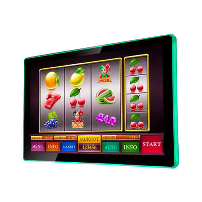 21.5 인치 용량 터치 화면 모니터 POG WMS FOX 게임용 LED 측면 조명