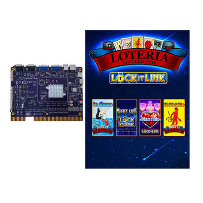 4in1 스킬 게임 PCB 멀티 게임 잠금 링크 로터리 아케이드 기계
