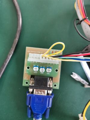 VGA RGB CGA 커넥터 POG POT O 금 신호 변환기 PCB 보드 예비 부품