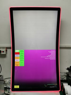 43 178° 뷰 앵글 게임 PCAP 곡선 터치 스크린 1ms 응답 시간