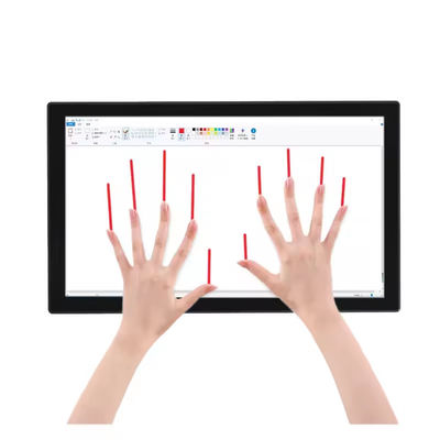 43" 방수 IP65 비즈니스 산업 터치 스크린 PC 벽에 장착 PCAP 멀티 터치 모니터 터치 스크린 디스플레이